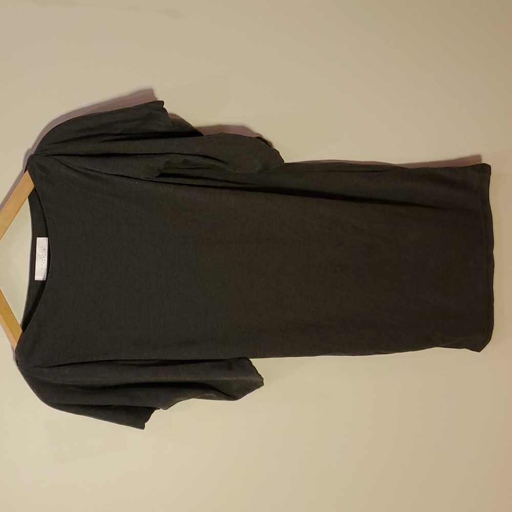 Dark grey knit dress